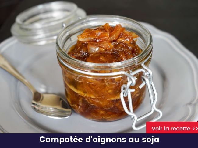 Compotée d'oignons au soja